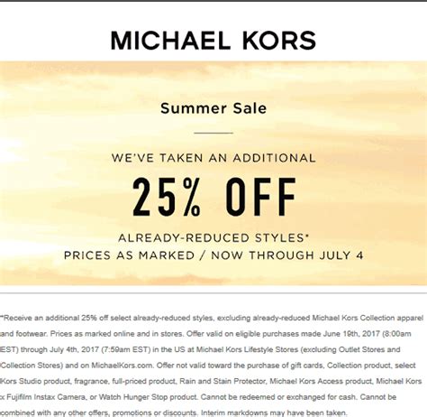 promo code for michael kors outlet|michael kors discount coupons.